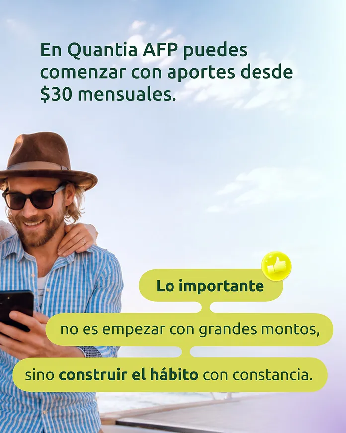 Carrusel: en Quantia AFP puedes comenzar con aportes desde $30 mensuales