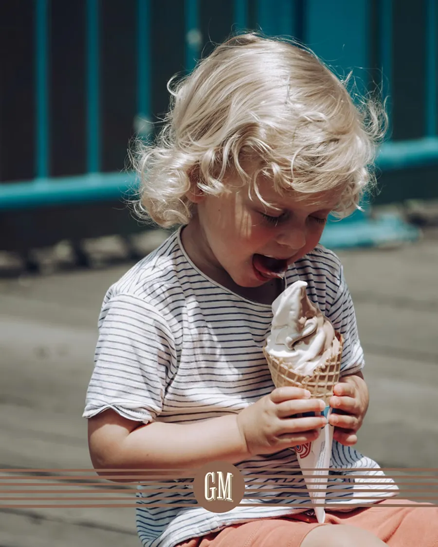 Publicación: niño disfrutando un helado de Gelato Madrid