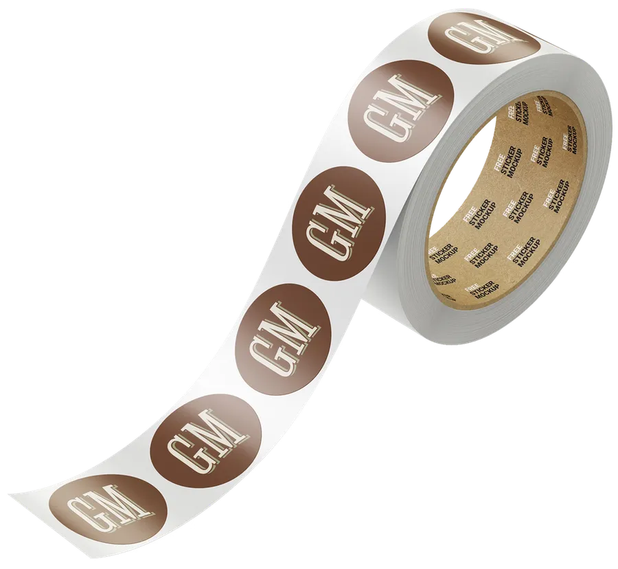 Rollo de stickers GM de Gelato Madrid